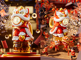 醒獅泡泡機電商詳情頁