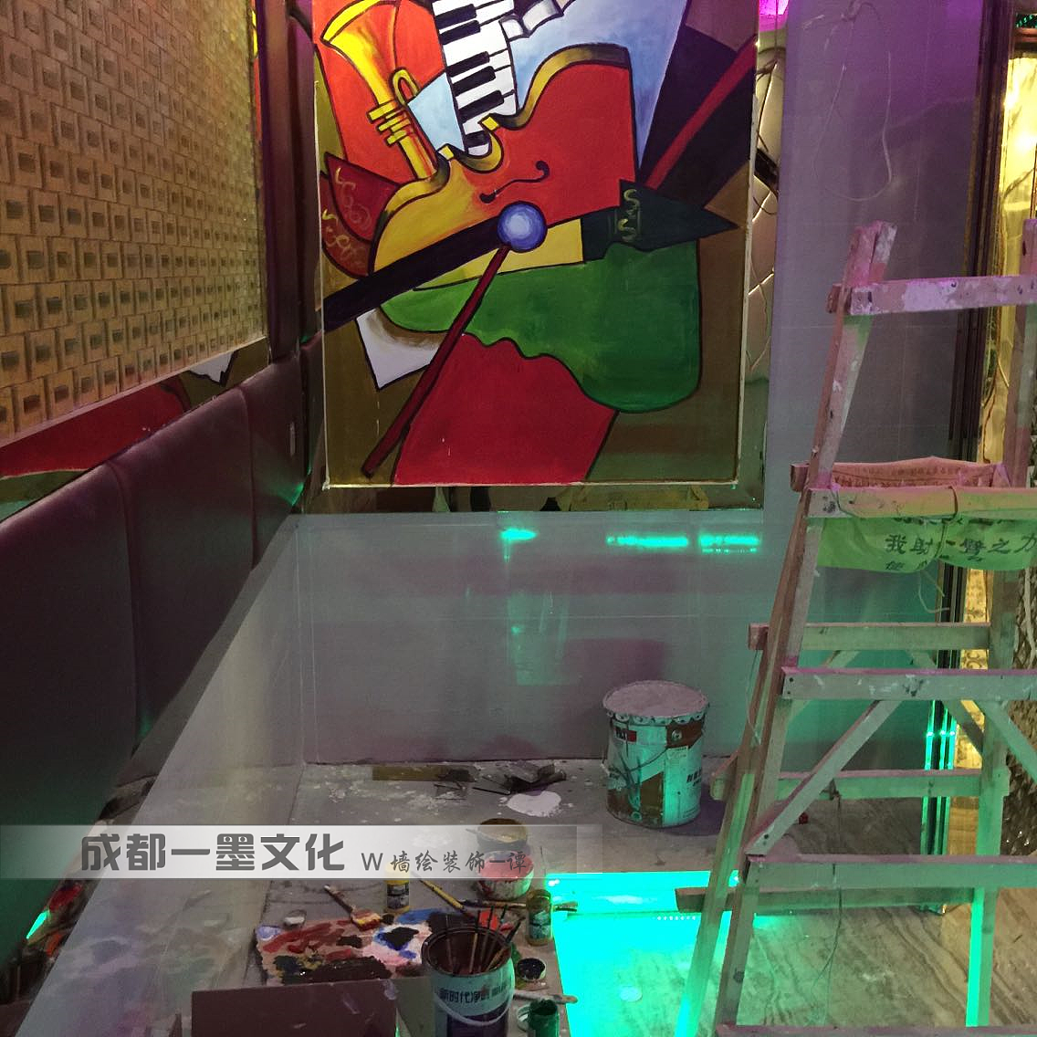 酒店墙绘，ktv墙绘（图ZNDAyMjQzNDQ4） - 绘画 - 站酷设计师成都墙绘壁画原创素材 - 站酷ZCOOL