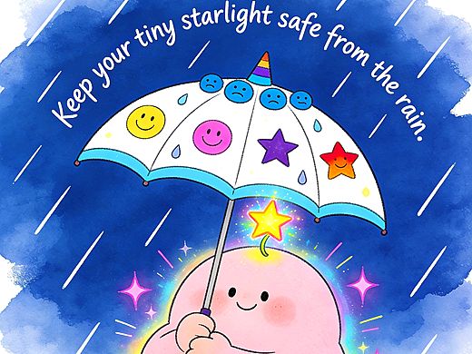 ?給自己撐一把傘，守護專屬小星光（個人主頁-ZNzMxMTgyMzI=） - 藝術(shù)插畫 - 站酷設(shè)計師嘟嘟_Dudu原創(chuàng)素材 - 站酷ZCOOL