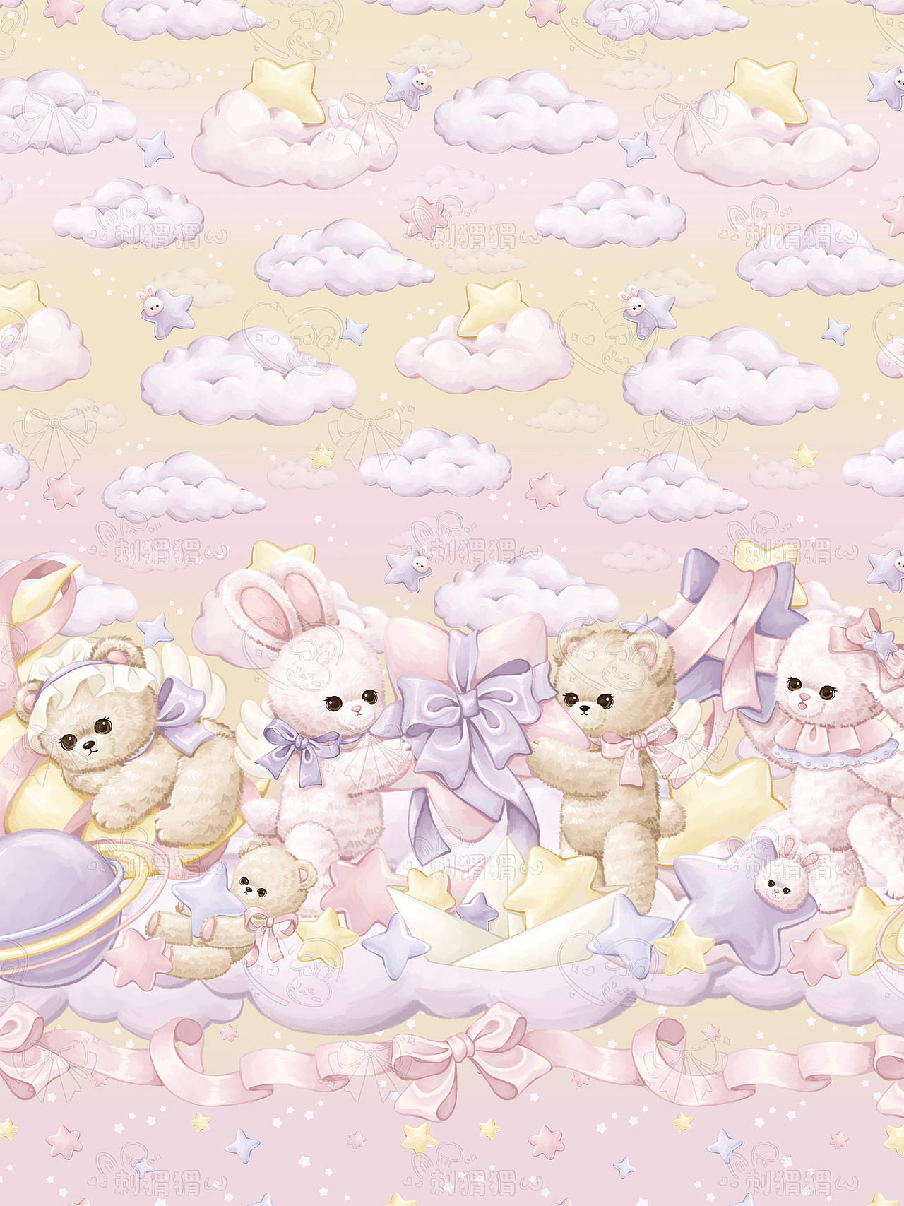 原创lolita柄图 摘星兔熊（图ZNDAyMjU1MzI0） - 商业插画 - 站酷设计师刺猬猬w原创素材 - 站酷ZCOOL