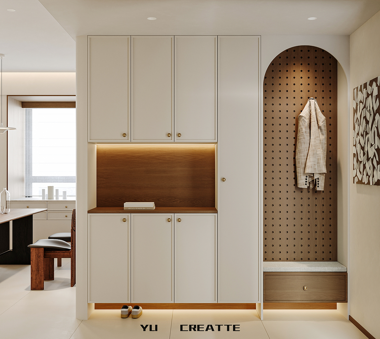 中古奶油 客餐厅 主人房 儿童房丨近期表现（图ZNDAyMjU3MTIw） - 家装设计 - 站酷设计师嘛嘛嘛原创素材 - 站酷ZCOOL