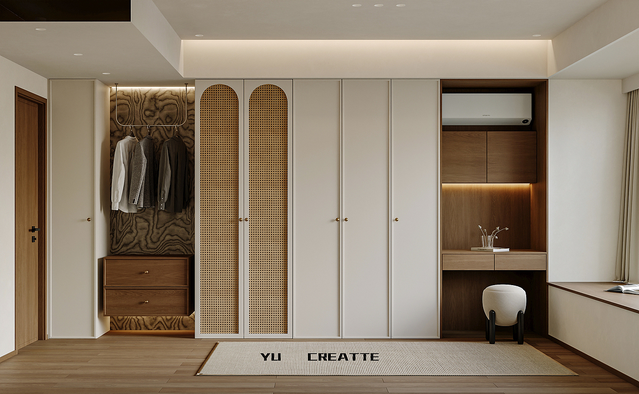 中古奶油 客餐厅 主人房 儿童房丨近期表现（图ZNDAyMjU3MTQw） - 家装设计 - 站酷设计师嘛嘛嘛原创素材 - 站酷ZCOOL