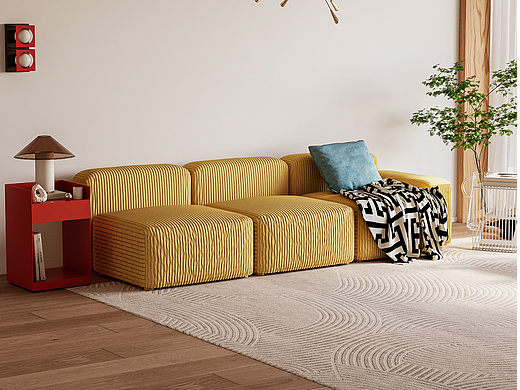 现代包豪斯风，电商设计，模块化沙发