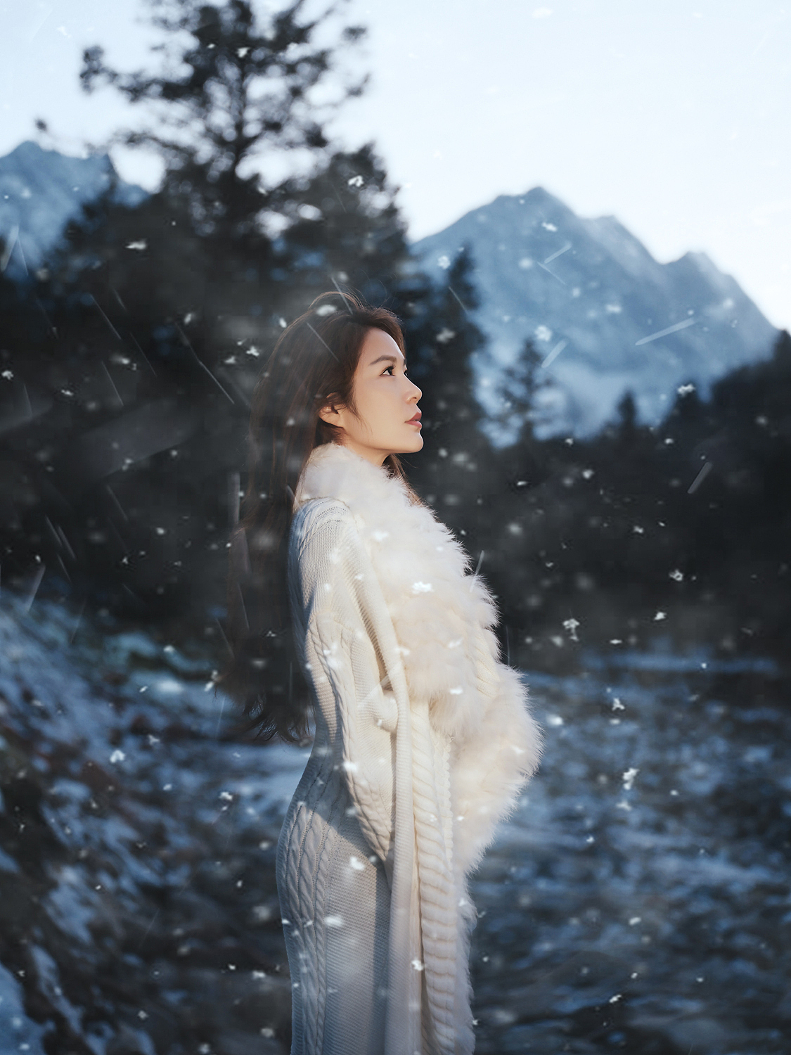 2026 姑娘山雪景（图ZNDAyMjU5ODQw） - 人像摄影 - 站酷设计师艺麦尔修图原创素材 - 站酷ZCOOL