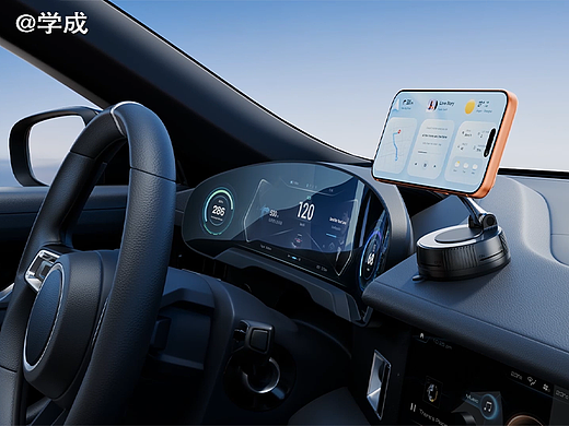 亚马逊车载手机支架渲染