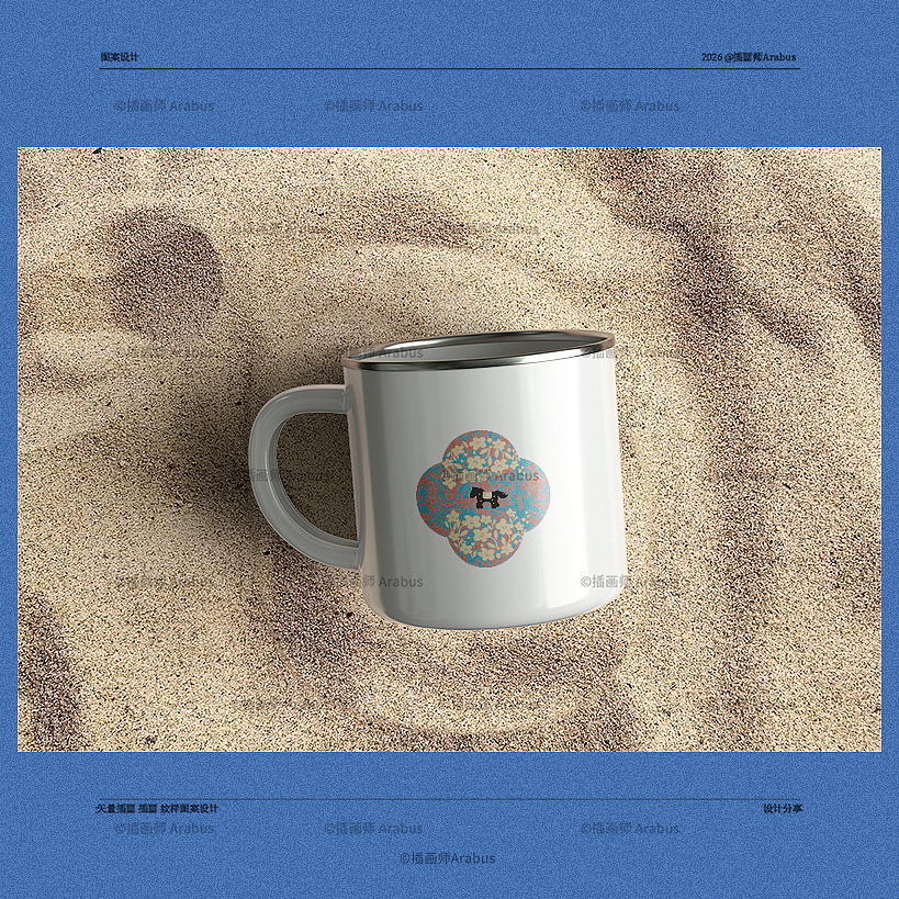 复古小马花纹图案设计分享 · 可授权（图ZNDAyMjcwNzgw） - 图案 - 站酷设计师插画师Arabus原创素材 - 站酷ZCOOL