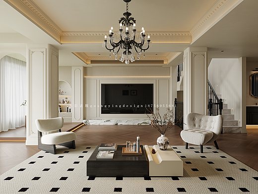 法式别墅效果图