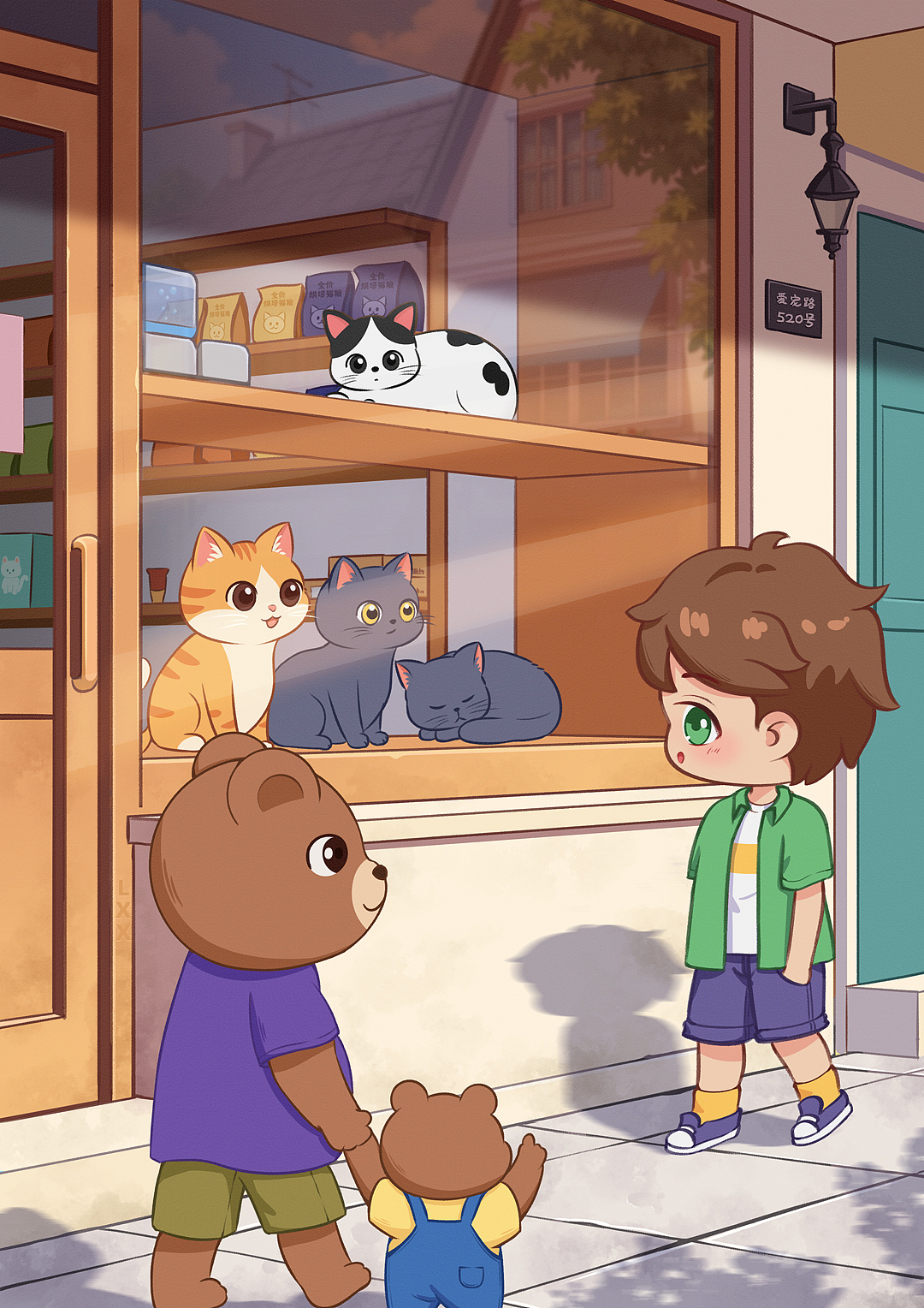 初遇（图ZNDAyMjc4ODcy） - 儿童插画 - 站酷设计师插画师龙小西原创素材 - 站酷ZCOOL