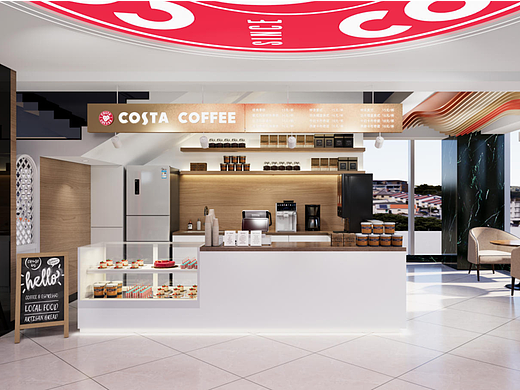 COSTA COFFEE咖啡角设计