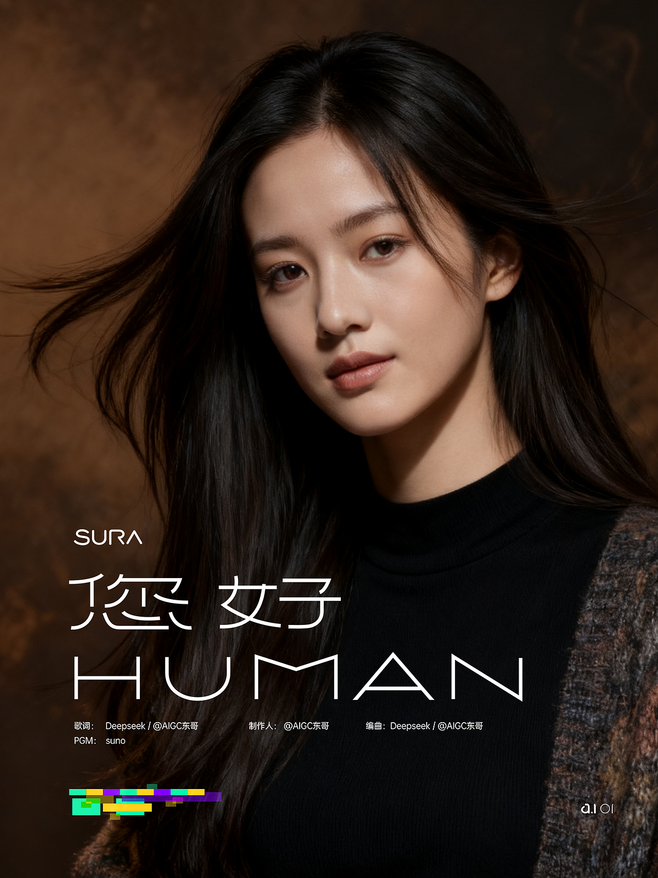 《Hello,Human》原创音乐MV（图ZNDAyMzAzNzI0） - AI作品 - 站酷设计师字由传媒原创素材 - 站酷ZCOOL