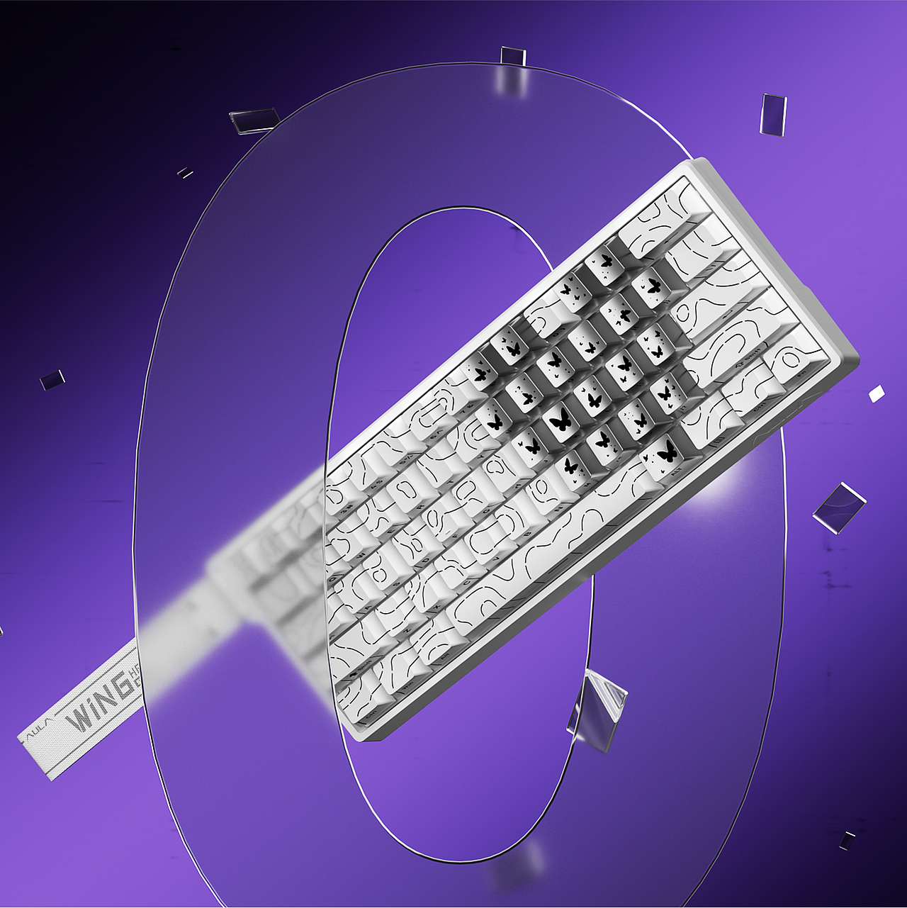 狼蛛WIN60 | 爱心蝴蝶键帽 | 详情页（图ZNDAyMzA0OTY4） - 产品 - 站酷设计师原谅我的执着原创素材 - 站酷ZCOOL