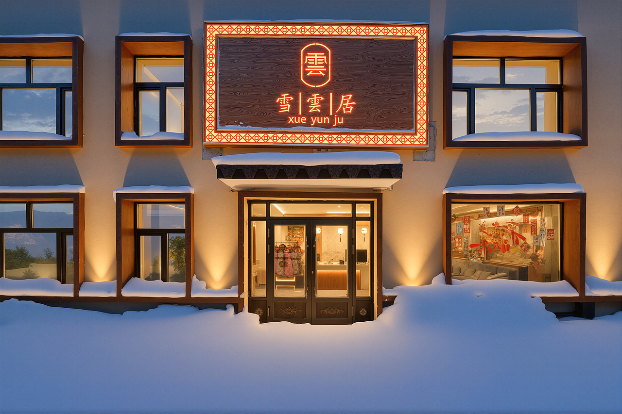 中国雪乡雪云居酒店（图ZNDAyMzA1ODM2） - 环境/建筑摄影 - 站酷设计师拍房子的何亮原创素材 - 站酷ZCOOL