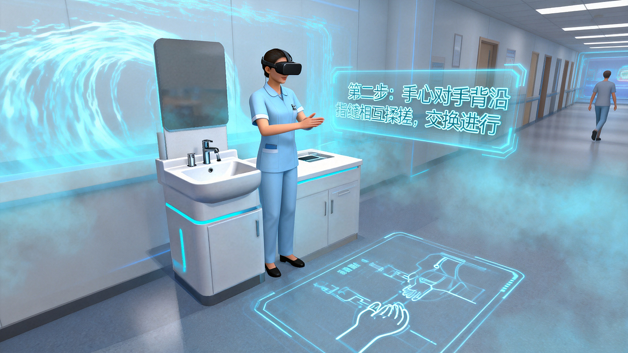七步洗手法VR虚拟仿真教学：创新赋能健康素养提升（图ZNDAyMzA5MjA0） - 其他三维 - 站酷设计师为爱得原创素材 - 站酷ZCOOL