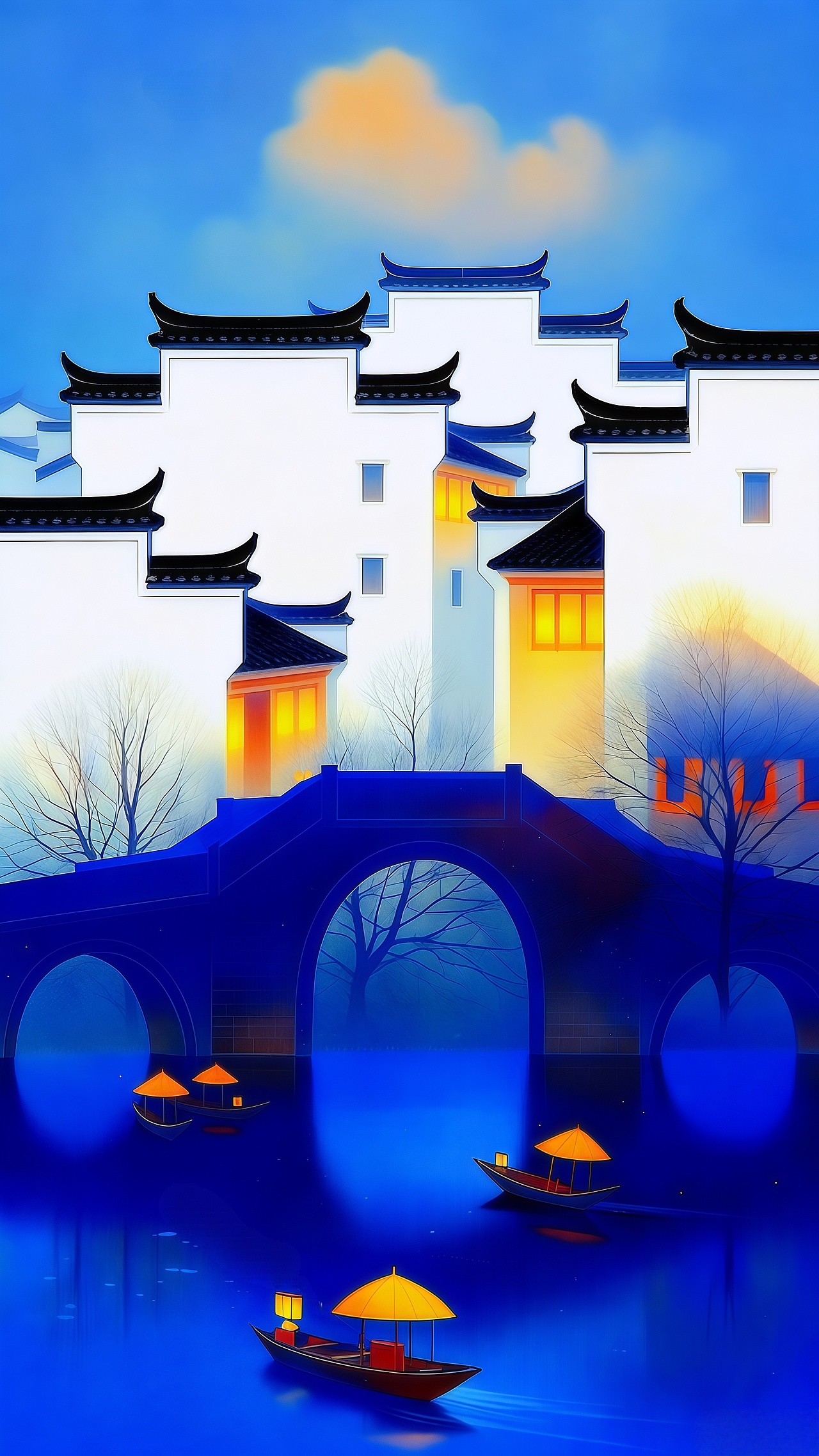 一滴墨起，见徽韵万象（图ZNDAyMzEzMTg4） - AI作品 - 站酷设计师智绘马良原创素材 - 站酷ZCOOL