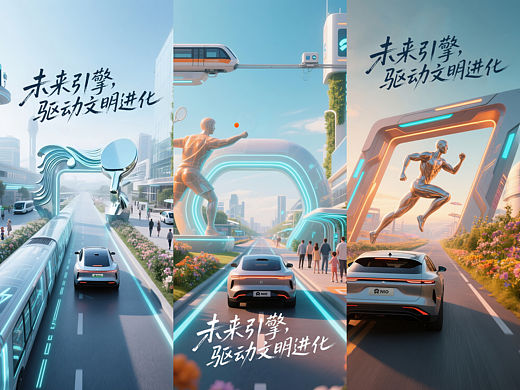 公益海报 l Ai未来引擎,驱动文明进化
