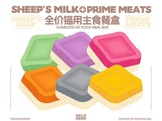 包装设计 | 尾浪宠物全价餐盒产品包装设计