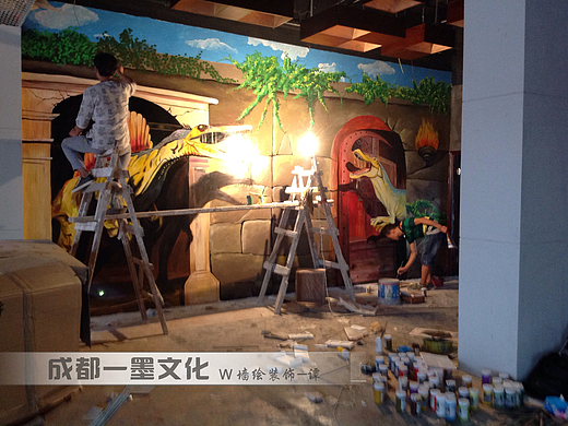 网咖装修 网咖墙绘