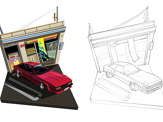 场景（个人主页-ZNzMxMjU0ODg=） - 艺术插画 - 站酷设计师漫豪GJH原创素材 - 站酷ZCOOL