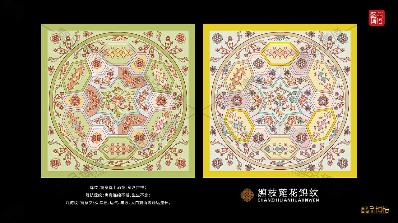 【中国纹样】图必有意：明朝时期的缠枝莲花锦纹（图ZNDAyMzE5ODcy） - 书籍/画册 - 站酷设计师子易先生原创素材 - 站酷ZCOOL