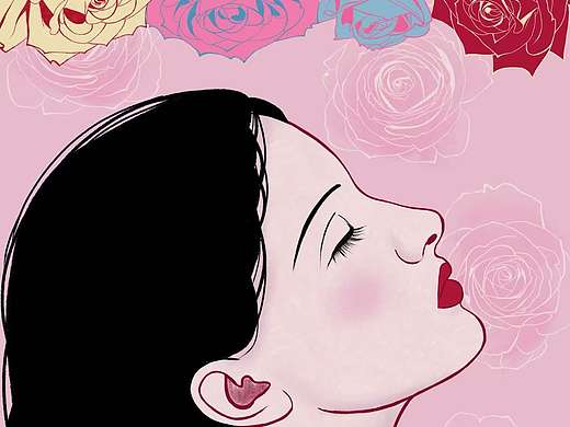 原创插画｜少女与玫瑰