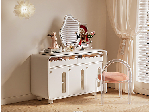 照亮你的美 ，电商设计，储物式梳妆台