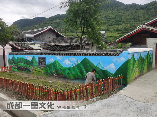 风景壁画 山水画墙绘