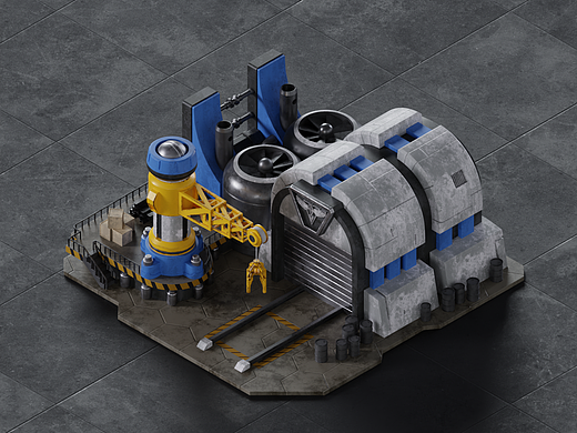 3D场景|红色警戒2 盟军基地（个人主页-ZNzMxMjY3MTI=） - 场景 - 站酷设计师TVirusor原创素材 - 站酷ZCOOL