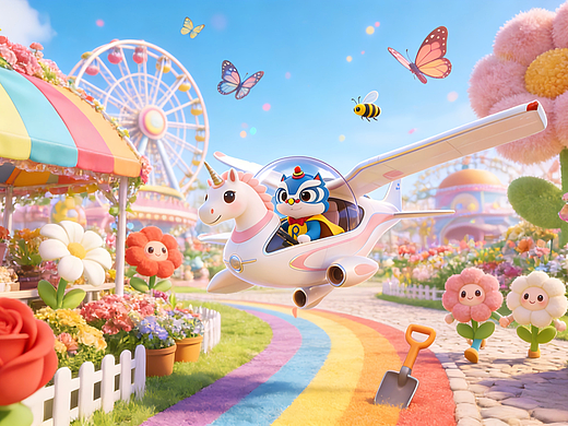 老广R仔逛花市乐园