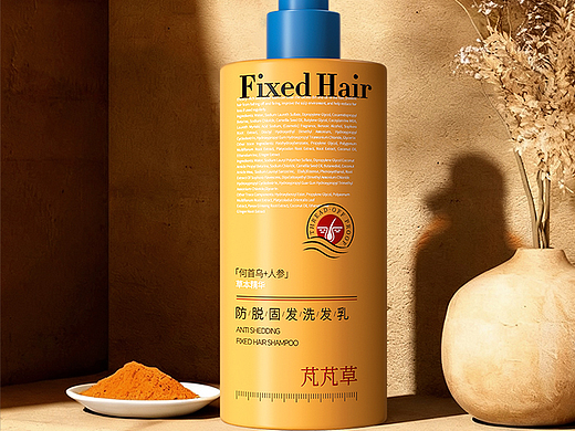 防脱固发洗发水详情页