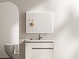 浴室柜詳情渲染1