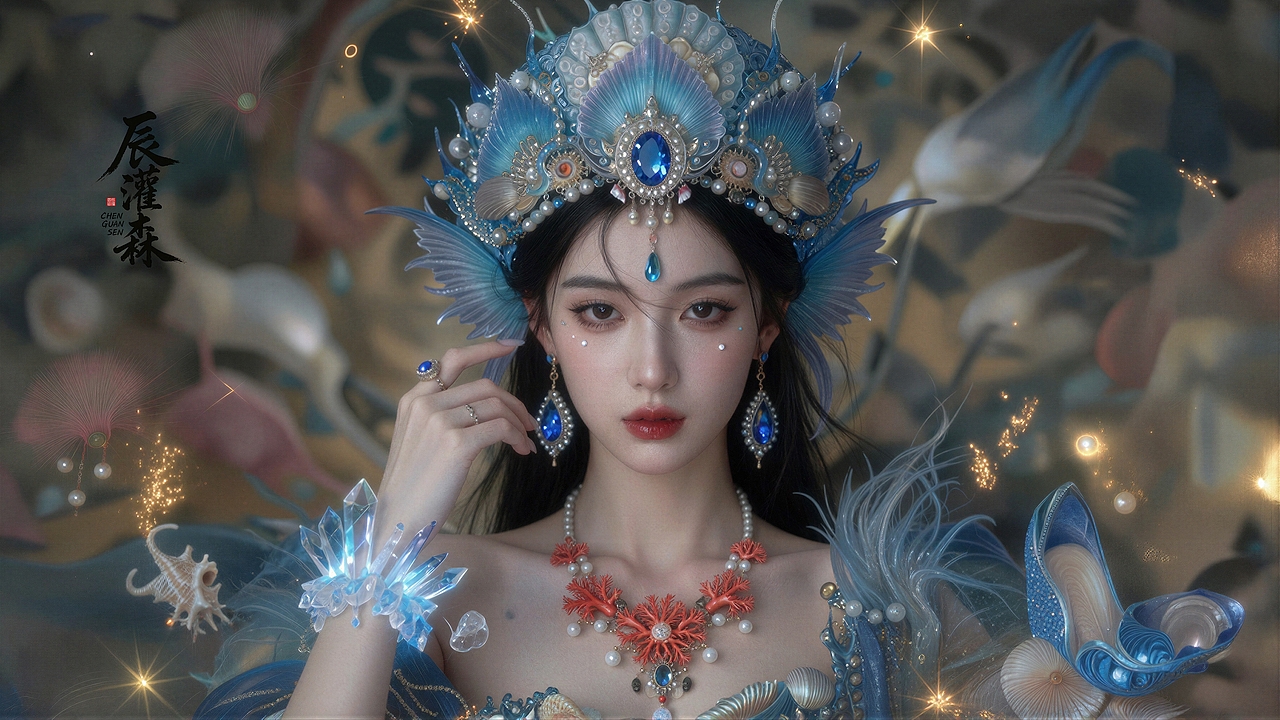 辰灌森 | 深海灵姬系列-0003（图ZNDAyMzQzODIw） - 修图/后期 - 站酷设计师辰灌森原创素材 - 站酷ZCOOL