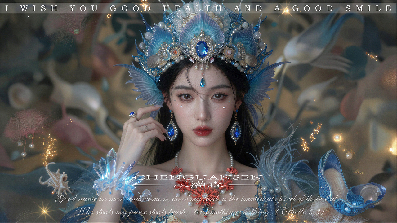 辰灌森 | 深海灵姬系列-0003（图ZNDAyMzQzODI0） - 修图/后期 - 站酷设计师辰灌森原创素材 - 站酷ZCOOL