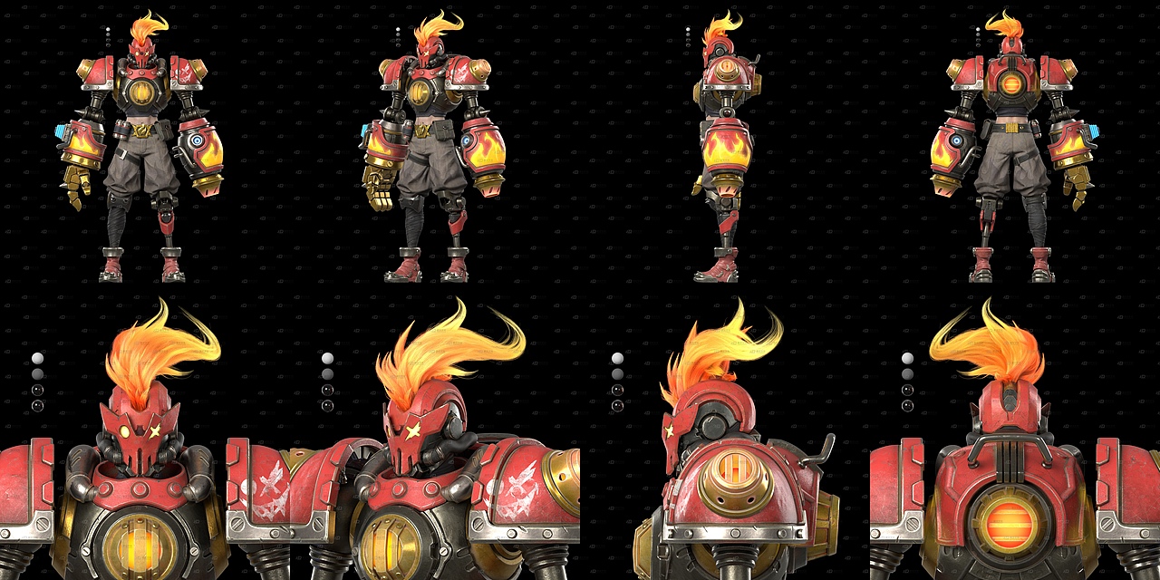 一组三维角色资产作品展示（图ZNDAyMzQ1MTUy） - 动画/影视 - 站酷设计师趣豆文化原创素材 - 站酷ZCOOL