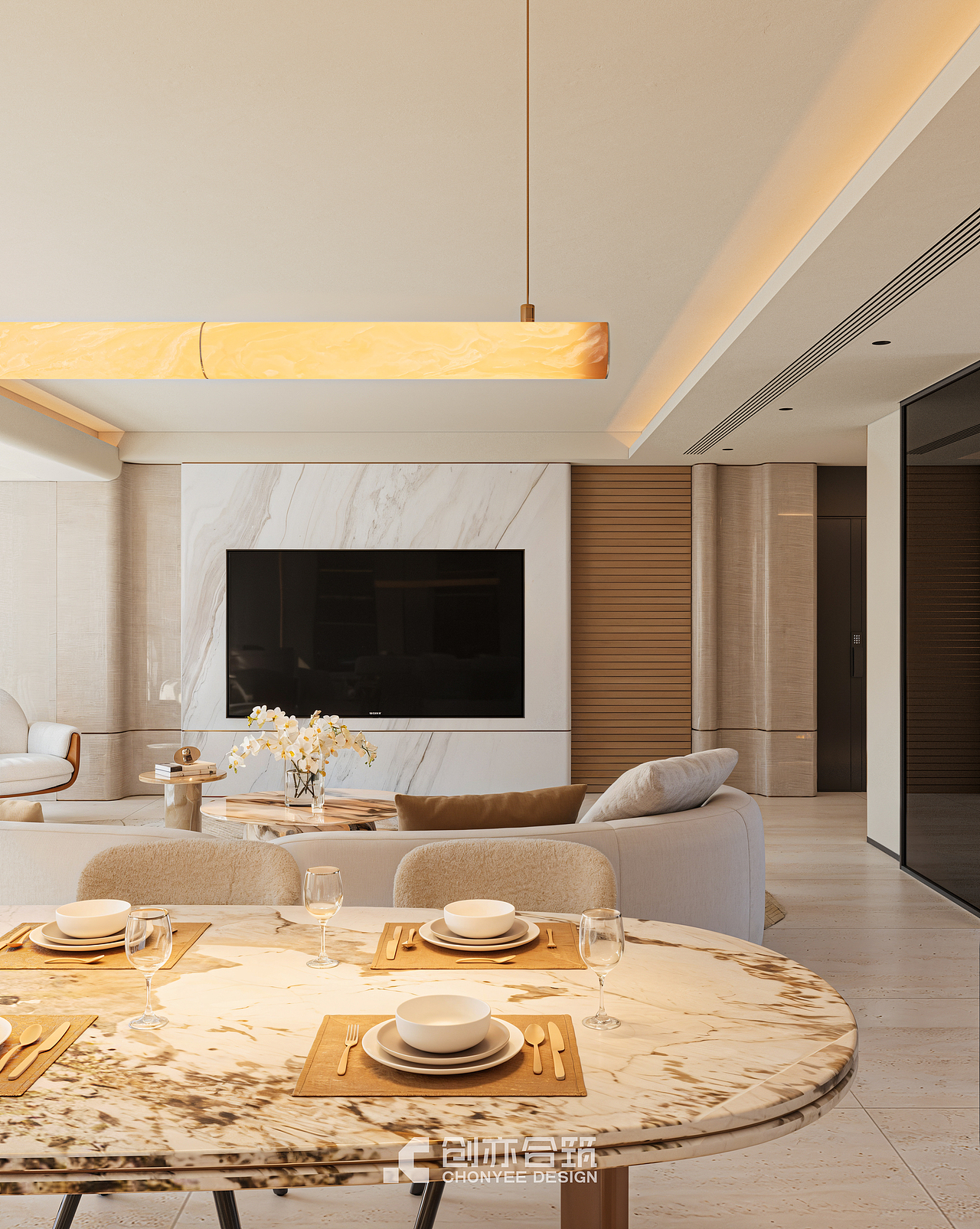 创亦合筑CHONYEE DESIGN｜长沙·绿城凤起麓鸣 220（图ZNDAyMzQ5NTIw） - 家装设计 - 站酷设计师创亦合筑全案设计原创素材 - 站酷ZCOOL