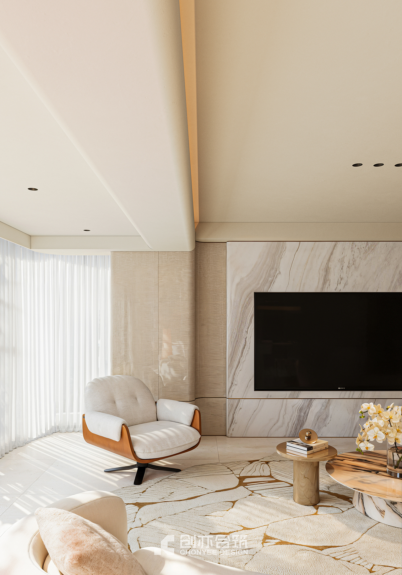 创亦合筑CHONYEE DESIGN｜长沙·绿城凤起麓鸣 220（图ZNDAyMzQ5NTI0） - 家装设计 - 站酷设计师创亦合筑全案设计原创素材 - 站酷ZCOOL