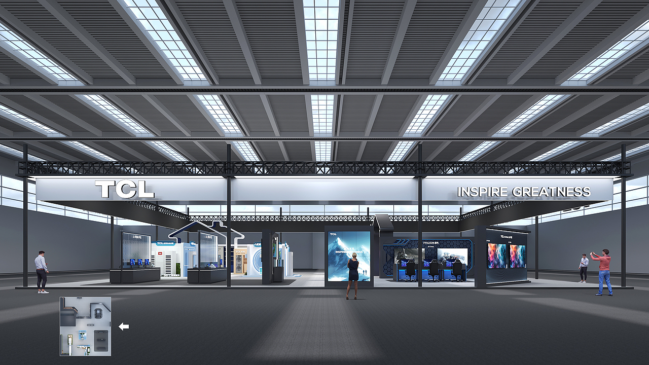 TCL 2025深圳电子展1— 投标方案（图ZNDAyMzUyOTA4） - 展陈设计 - 站酷设计师三石StoneWang原创素材 - 站酷ZCOOL