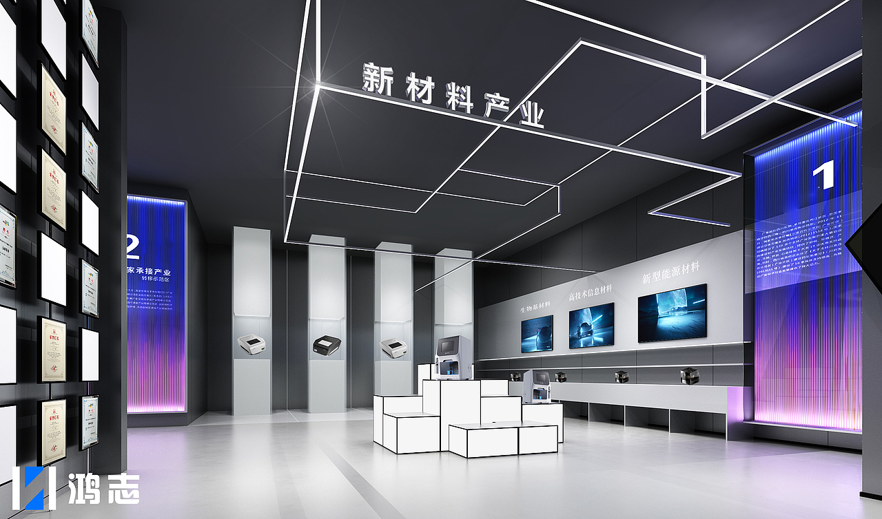 產(chǎn)業(yè)展廳（圖ZNDAyMzUzNzQ4） - 展陳設(shè)計(jì) - 站酷設(shè)計(jì)師鴻志空間設(shè)計(jì)原創(chuàng)素材 - 站酷ZCOOL