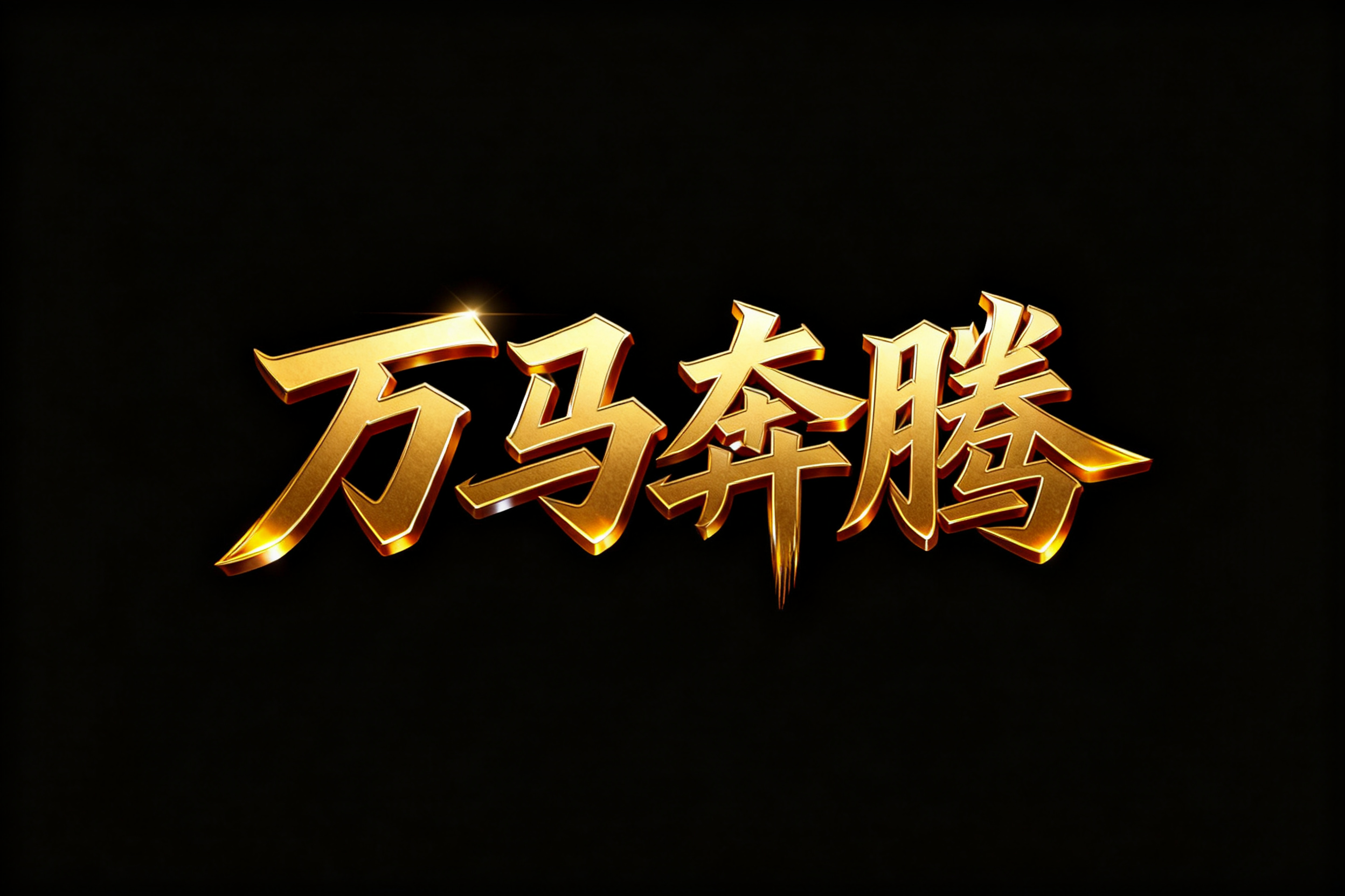 7款鎏金特效字体，大气又招财马年主视觉模板素材（图ZMTU0MDY1NDA=） - 教程 - 站酷设计师设计便利贴原创素材 - 站酷ZCOOL