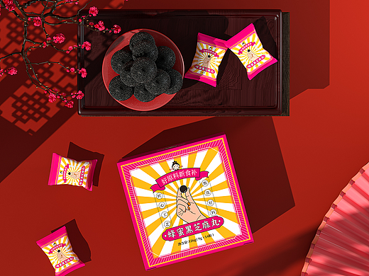 【 RONGMEME 】蜂蜜黑芝麻丸包装设计