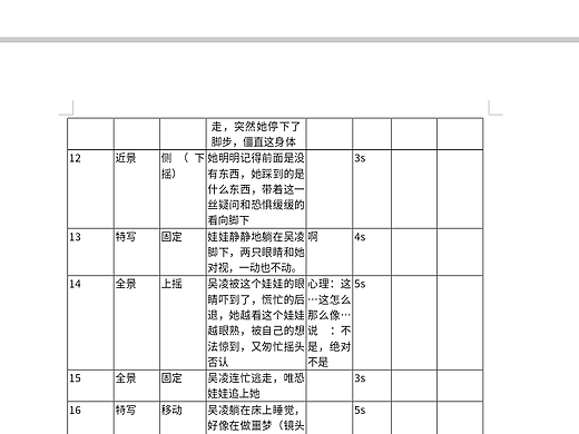 脚本（微电影）