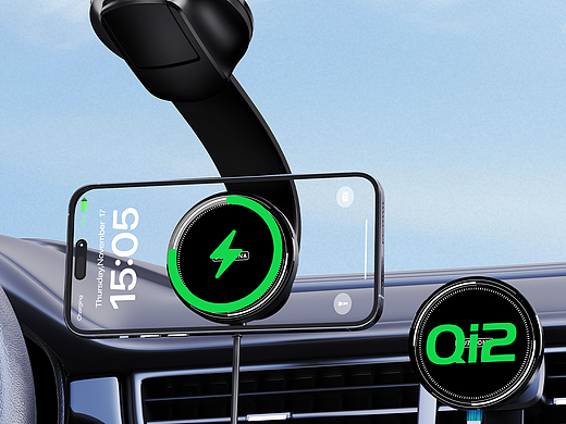 车载磁吸无线快充支架