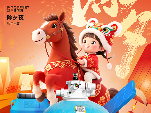 除夕海报（个人主页-ZNzMxMzA1MDQ=） - 电商 - 站酷设计师峡谷下路辅助原创素材 - 站酷ZCOOL