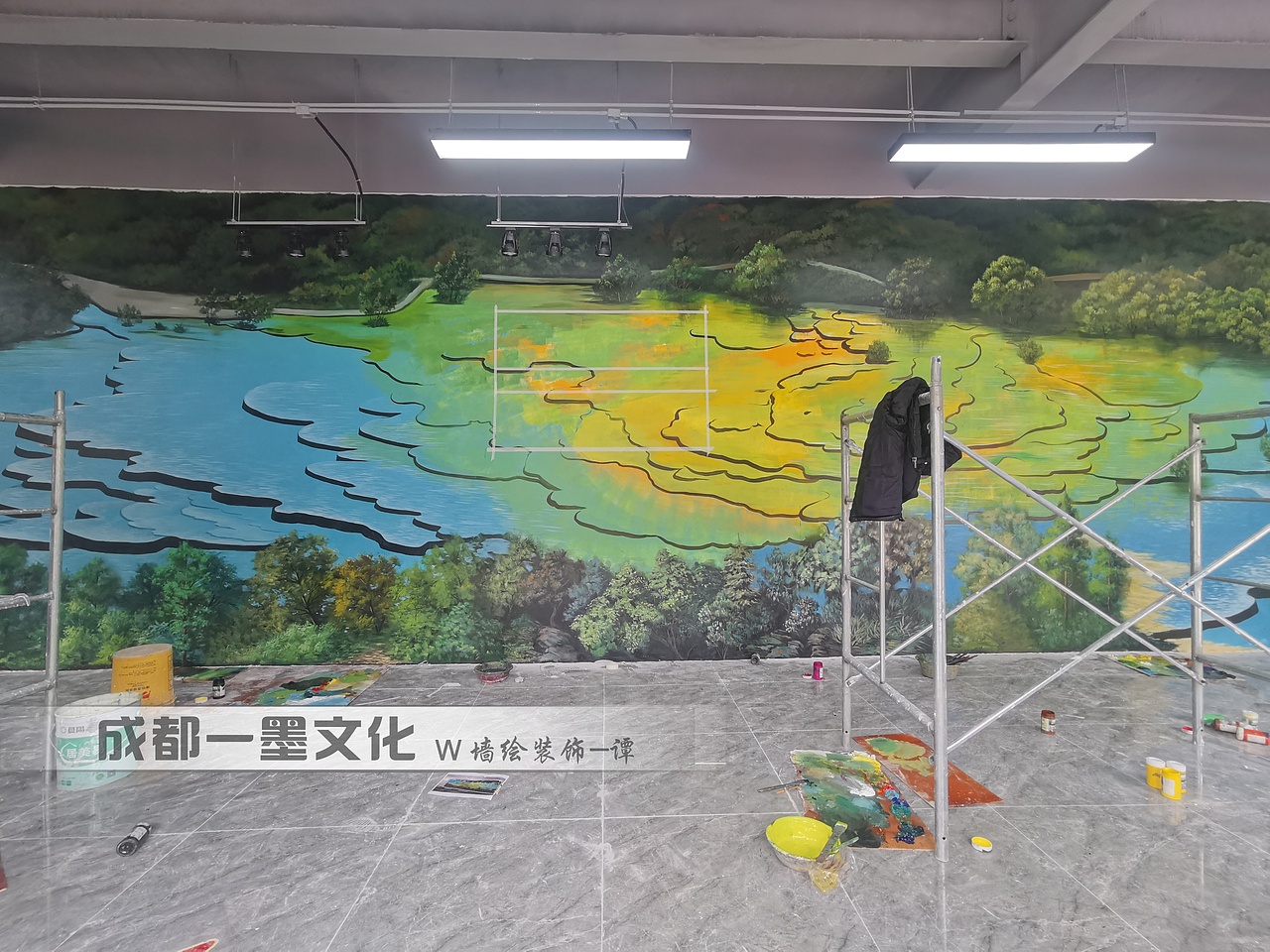 景区墙绘，风景壁画，风景油画（图ZNDAyMzczODky） - 绘画 - 站酷设计师新农村壁画原创素材 - 站酷ZCOOL