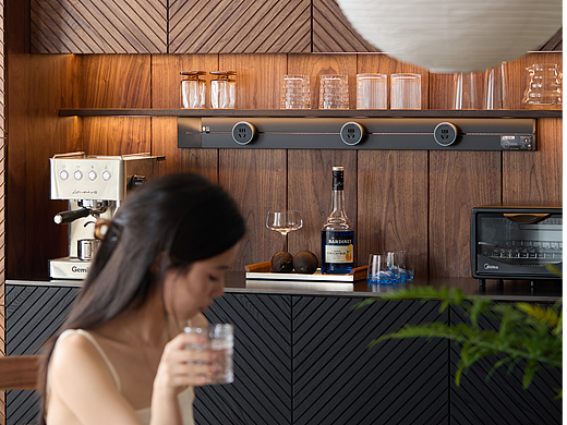 黑胡桃木餐边柜拍摄