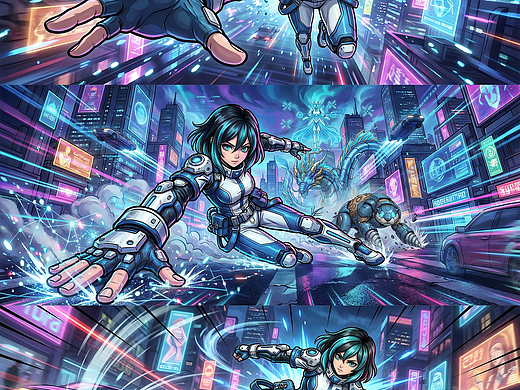 超透視角度，AI設(shè)計(jì)（女主）（個(gè)人主頁-ZNzMxMzE1NDA=） - 其他動(dòng)漫 - 站酷設(shè)計(jì)師AI圖圖原創(chuàng)素材 - 站酷ZCOOL