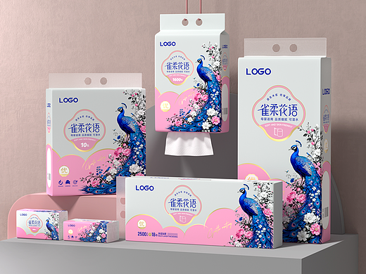 雀柔花语系列纸巾