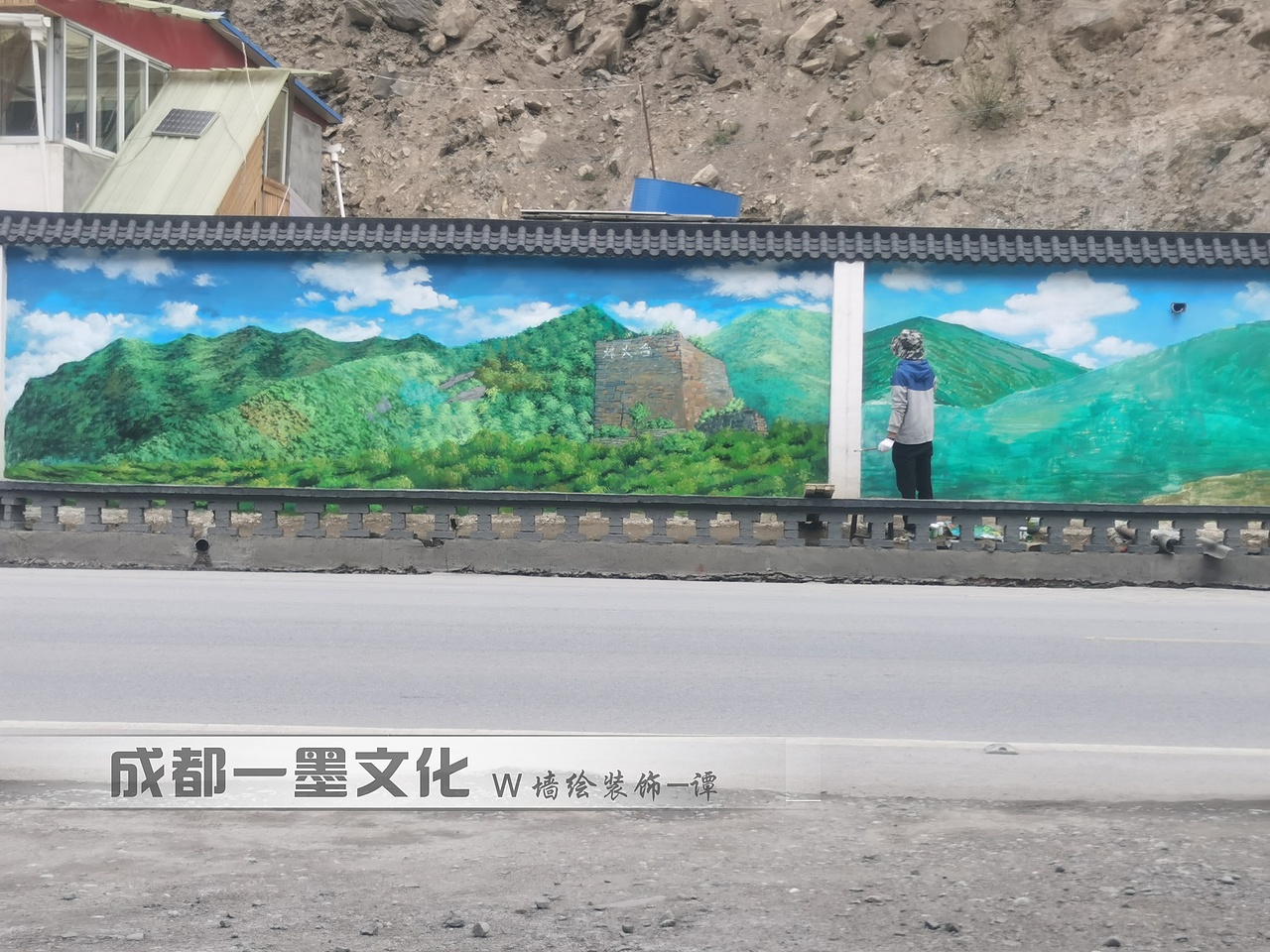 美丽乡村，景区墙绘，风景壁画（图ZNDAyNDAwMDQw） - 绘画 - 站酷设计师新农村墙绘原创素材 - 站酷ZCOOL