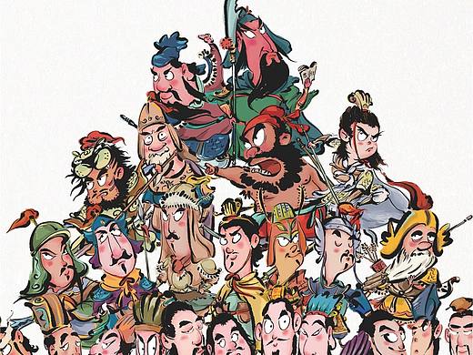 |原创插画|三国系列漫画人物！