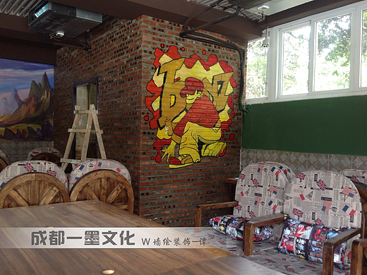 网吧墙绘，网咖墙绘