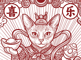 【傳統(tǒng)新造】雙貓門神IP設(shè)計(jì)